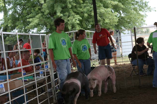 Emma with Drew's champion
