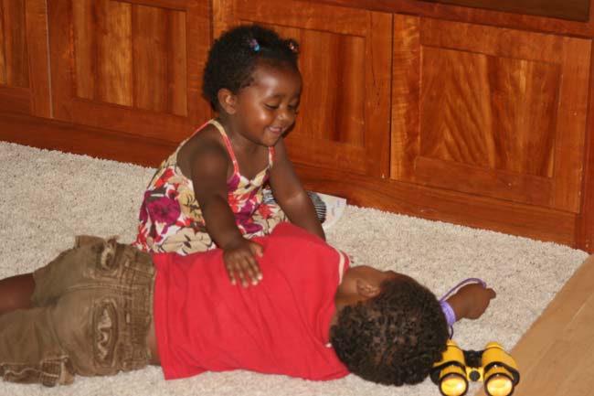 Megan and an old friend