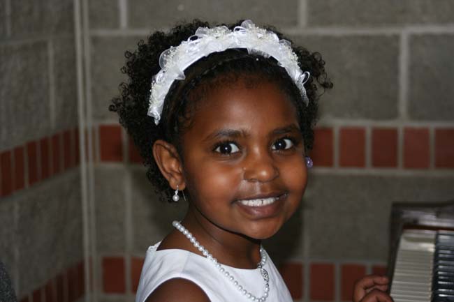 a lovely flower girl